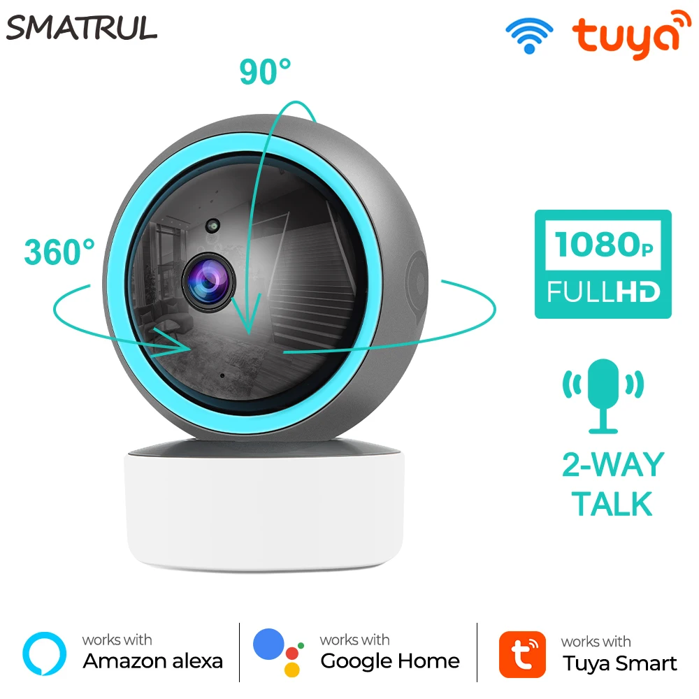 1080P IP WiFi Camera Tuya Smart Surveillance Automatic Tracking Lndoor Safety Baby PIR Monitor 2-Way Google Home Page Alexa
1080P IP WiFi Camera Tuya Smart Surveillance Automatic Tracking Lndoor Safety Baby PIR Monitor 2-Way Google Home Page Alexa
