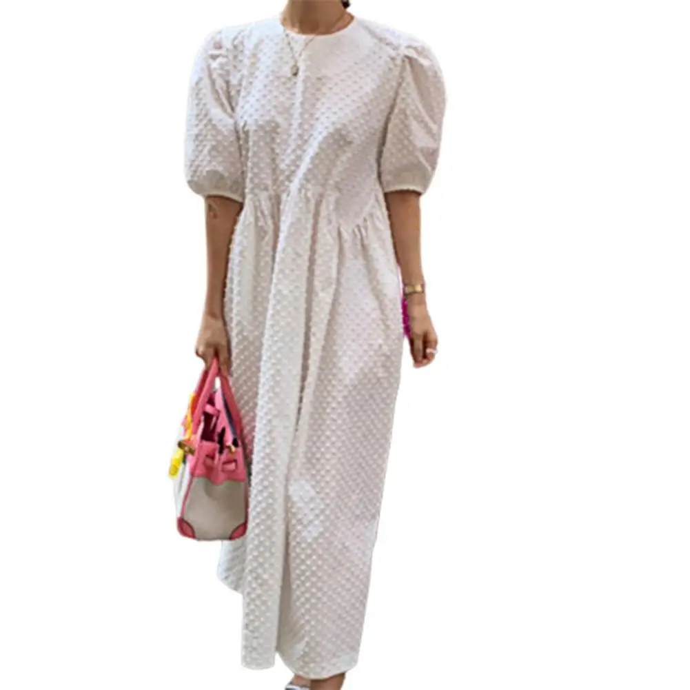 Women Long Dress 2021 Summer Casual O-neck Puff-Sleeve Oversize Dots Elegant Female Dress Ladies Loose Vestidos Femme 9941
Women Long Dress 2021 Summer Casual O-neck Puff-Sleeve Oversize Dots Elegant Female Dress Ladies Loose Vestidos Femme 9941