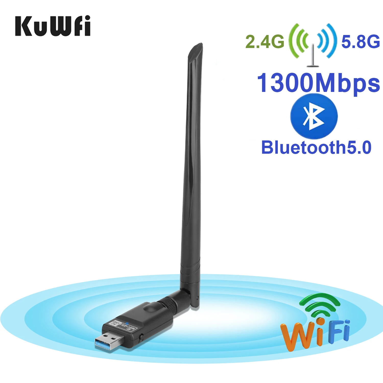 KuWFi USB Wifi Adapter Dual Band 300/1300Mbps 5G Wi-fi Antenna USB Ethernet PC Adapter Bluetooth5.0 Wifi Dongle AC Wifi Receiver
KuWFi USB Wifi Adapter Dual Band 300/1300Mbps 5G Wi-fi Antenna USB Ethernet PC Adapter Bluetooth5.0 Wifi Dongle AC Wifi Receiver