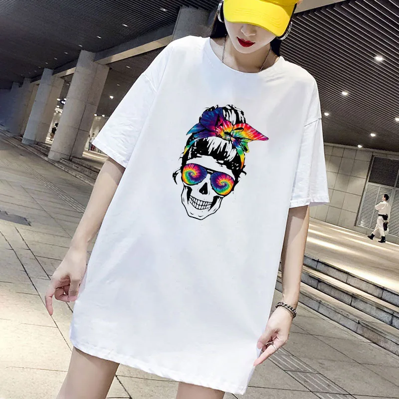Skeleton Print Dress Mini Women Loose Summer T-Shirt Dresses Korean Short Sleeve Streetwear Casual Pullover Dress 2021
Skeleton Print Dress Mini Women Loose Summer T-Shirt Dresses Korean Short Sleeve Streetwear Casual Pullover Dress 2021