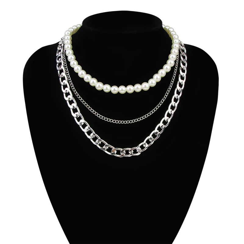 Luokey Imitation Pearl Choker Necklace For Women Punk Goth Cuban Link Chain Female Chunky Necklace Jewelry Collares De Moda 2020
Luokey Imitation Pearl Choker Necklace For Women Punk Goth Cuban Link Chain Female Chunky Necklace Jewelry Collares De Moda 2020