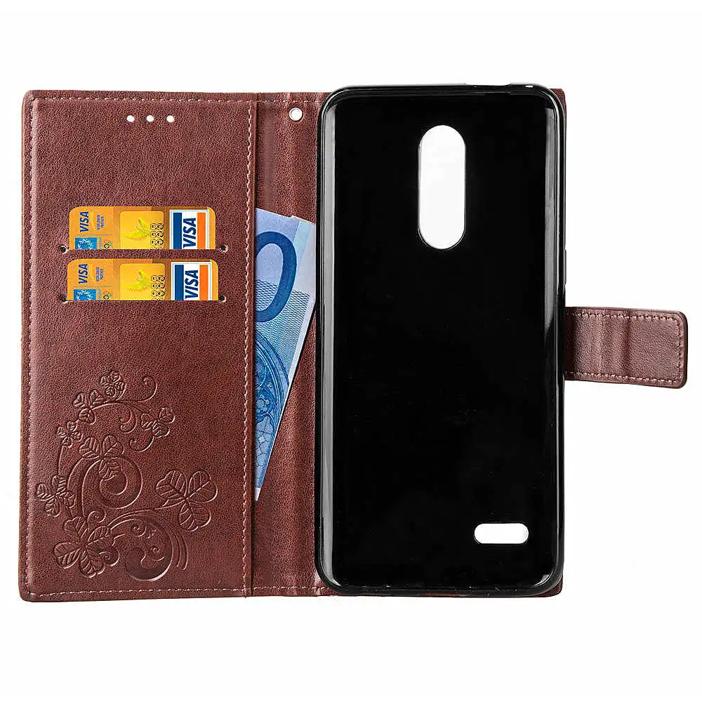 Роскошный флип-кошелек из искусственной кожи чехол для LG K10 2018 сумка телефона с
