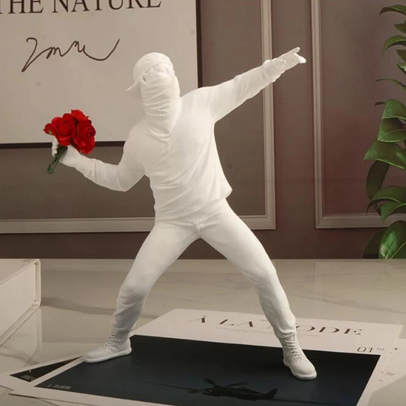 Creative Resin Statue Sculpture Throwing Flower Figure Statue Crafts Home Decoration Accessories Modern Desktop Decoration
Creative Resin Statue Sculpture Throwing Flower Figure Statue Crafts Home Decoration Accessories Modern Desktop Decoration