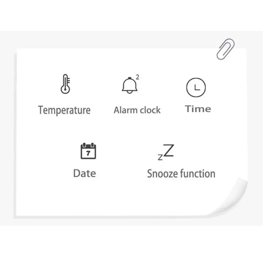 LED Digital Alarm Clock Temperature Date Display Desktop Mirror Clocks Home Table Decoration Electronic Clock 
LED Digital Alarm Clock Temperature Date Display Desktop Mirror Clocks Home Table Decoration Electronic Clock