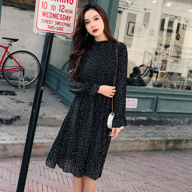 New Printed Large Size Chiffon Long Sleeve Dresses for Women 
New Printed Large Size Chiffon Long Sleeve Dresses for Women