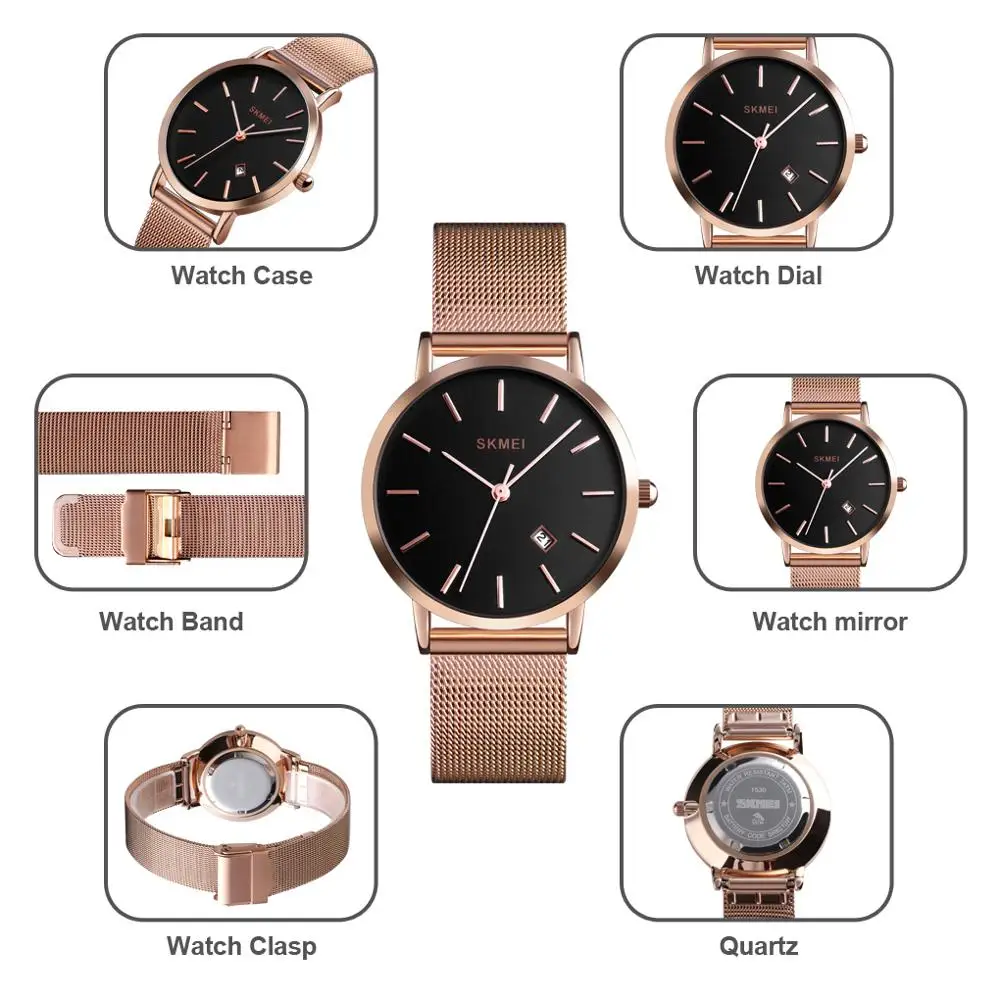 SKMEI Quartz Wristwatches Fashion Women Watch Casual Simple Style 3bar Waterproof Stainless Steel Watchband reloj mujer 1530
SKMEI Quartz Wristwatches Fashion Women Watch Casual Simple Style 3bar Waterproof Stainless Steel Watchband reloj mujer 1530