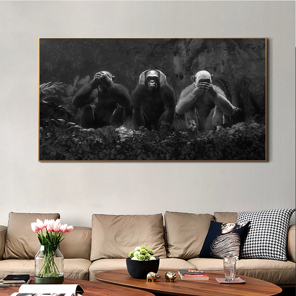 Artist Art Three Orangutans Canvas Painting Prints Living Room Animal Home Decoration Wall Art Oil Painting Posters Pictures Art
Artist Art Three Orangutans Canvas Painting Prints Living Room Animal Home Decoration Wall Art Oil Painting Posters Pictures Art