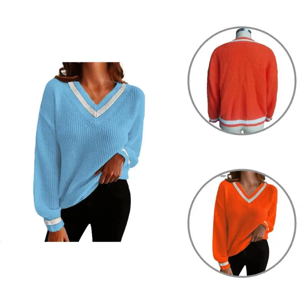 Pullover Sweater All-Match Skin-Touch Long Sleeve V-Neck Warm Lady Knitted Sweater Casual Sweater Streetwear
Pullover Sweater All-Match Skin-Touch Long Sleeve V-Neck Warm Lady Knitted Sweater Casual Sweater Streetwear