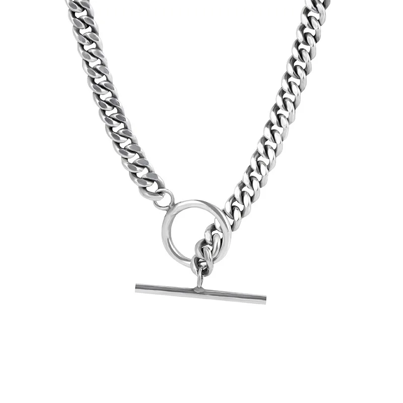 Retro Vintage Authentic 925 Sterling silver Flat Chian Necklace choker Toggle & Bar Pendant Jewelry Hip Hop TLX2214
Retro Vintage Authentic 925 Sterling silver Flat Chian Necklace choker Toggle & Bar Pendant Jewelry Hip Hop TLX2214
