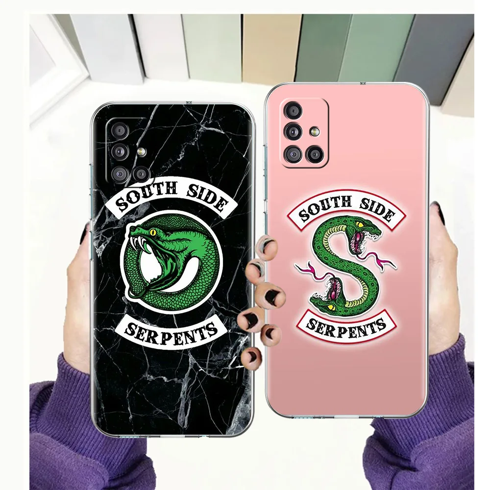 TV Riverdale Southside Serpents Case for Samsung Galaxy A13 A22 A32 A52 A72 A51 A71 A11 A31 A41 M31 A01 A21S 5G Silicone Shell
TV Riverdale Southside Serpents Case for Samsung Galaxy A13 A22 A32 A52 A72 A51 A71 A11 A31 A41 M31 A01 A21S 5G Silicone Shell