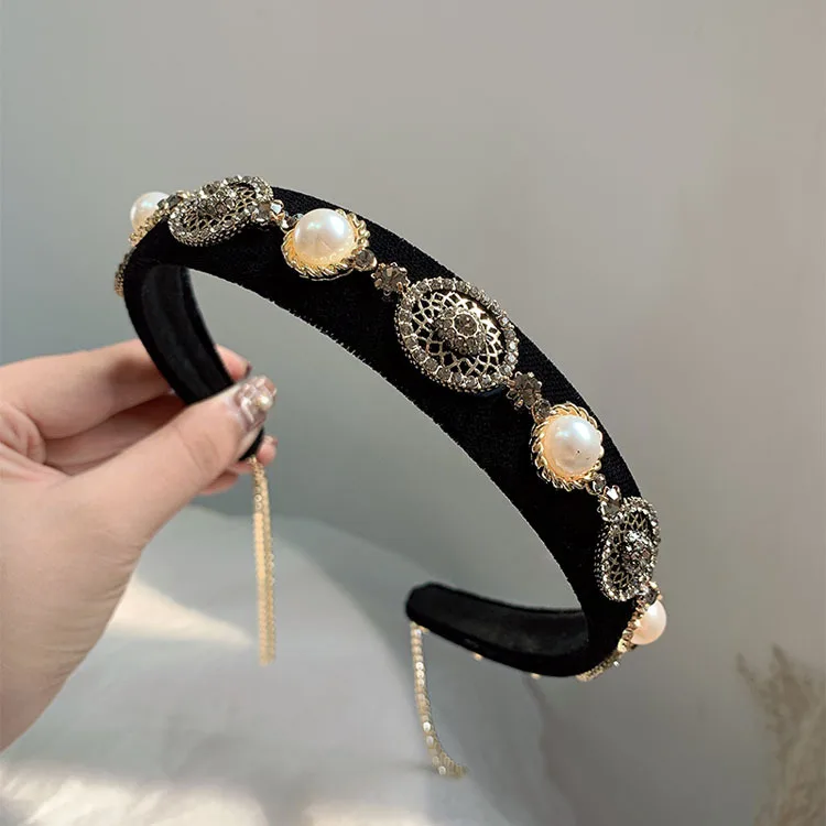Vintage Palace Headband Pearl Crystal Rhinestone Women's Catwalk Hair Hairbands Fascinator Hair Accesorios Para El Cabello Gifts
Vintage Palace Headband Pearl Crystal Rhinestone Women's Catwalk Hair Hairbands Fascinator Hair Accesorios Para El Cabello Gifts