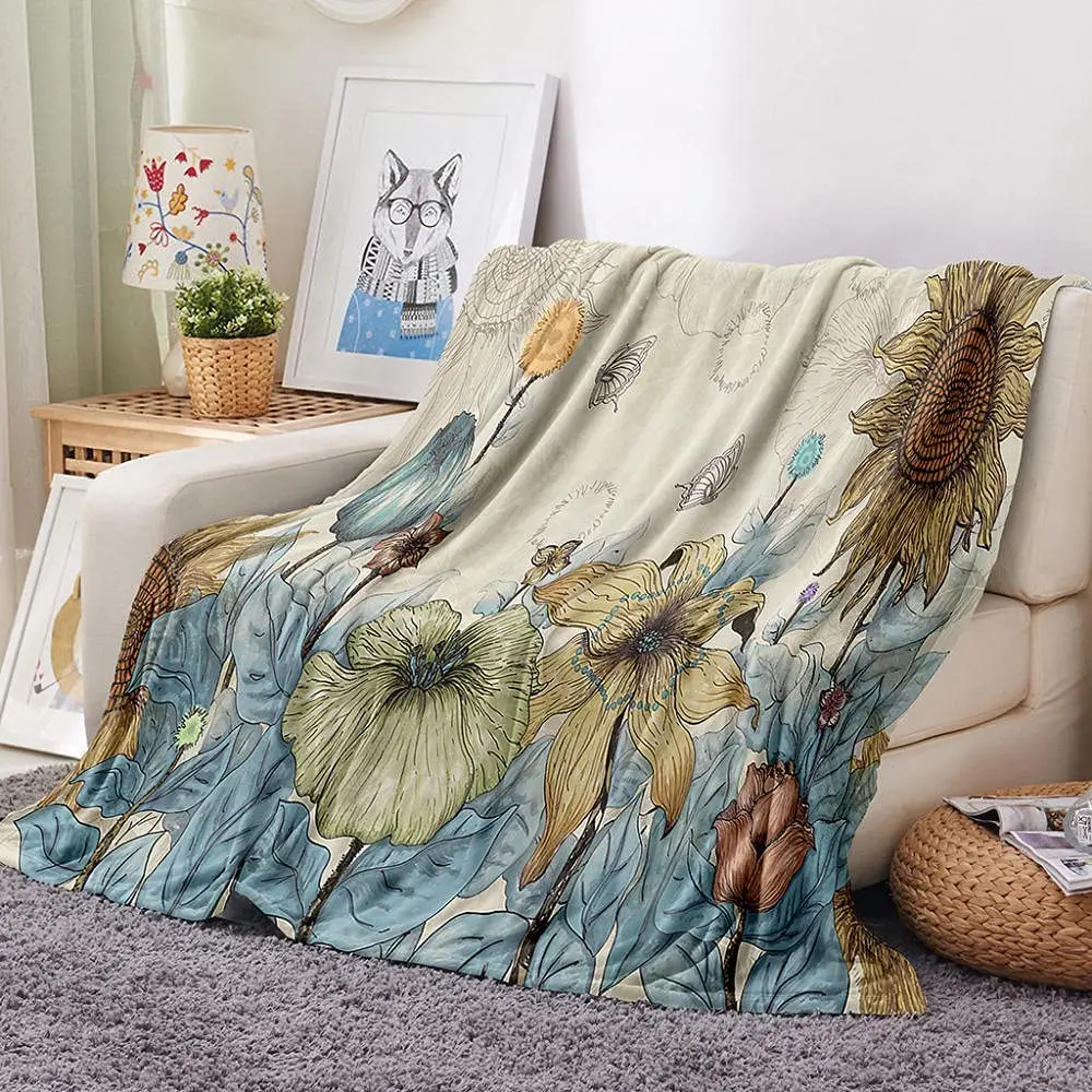 Queen Size Blanket Painting Flowers Art Creativity Blanket Lightweight Microfiber for Couch and Bed Great Gift
Queen Size Blanket Painting Flowers Art Creativity Blanket Lightweight Microfiber for Couch and Bed Great Gift