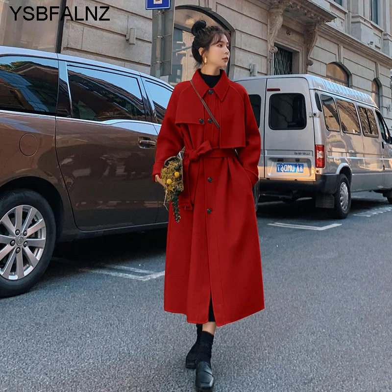 2023 Winter Woolen Coat For Women Korean Lapel Single Breasted Beige Blend Pockets Outwear Elegant Ladies Autumn Jackets Clothes
2023 Winter Woolen Coat For Women Korean Lapel Single Breasted Beige Blend Pockets Outwear Elegant Ladies Autumn Jackets Clothes