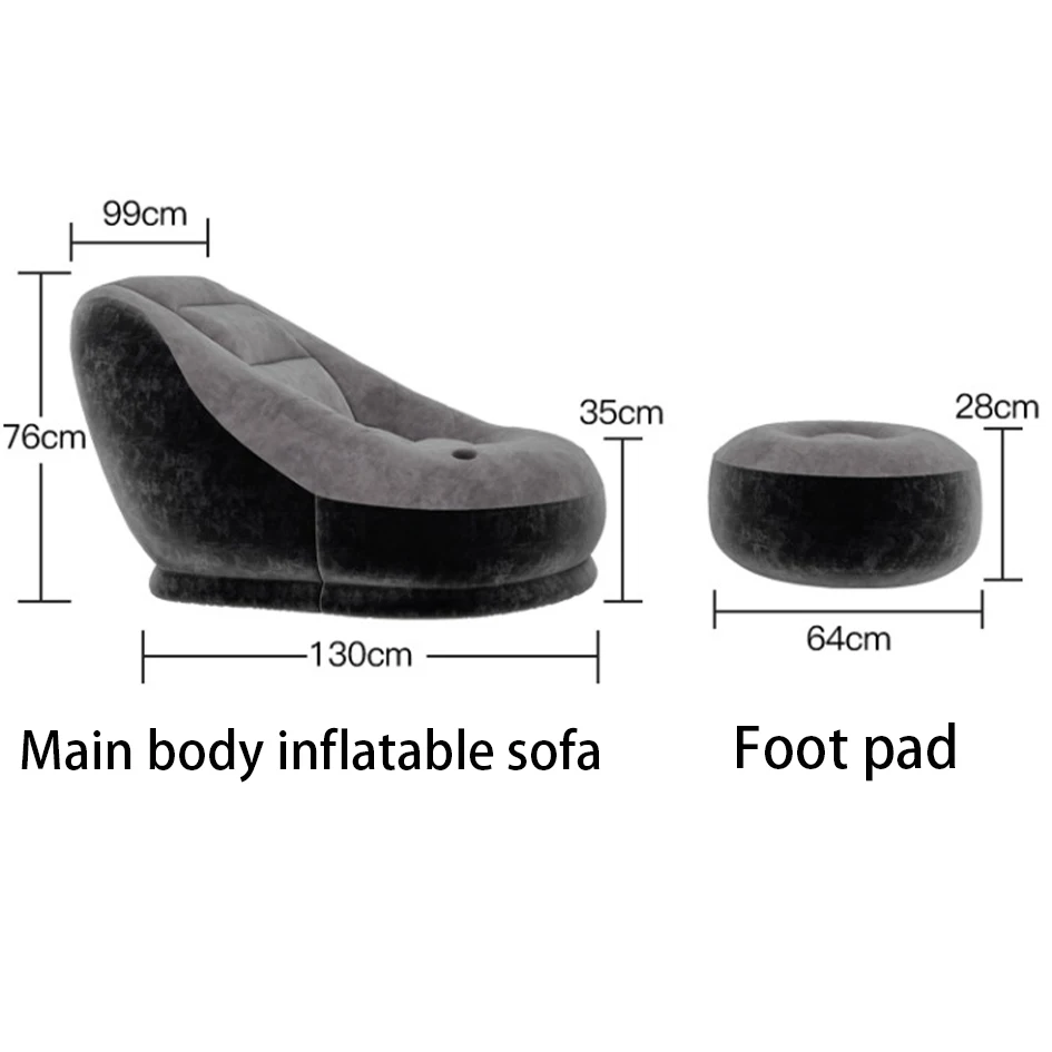 OLIVE HOME Portable Lazy Sofa Inflatable Folding Recliner Outdoor Sofa Bed With Pedal Comfortable Flocking Single Sofa Chair
OLIVE HOME Portable Lazy Sofa Inflatable Folding Recliner Outdoor Sofa Bed With Pedal Comfortable Flocking Single Sofa Chair