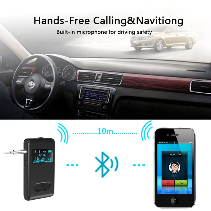 Bluetooth 5.0 Receiver 3.5mm AUX RCA Stereo Music Wireless Adapter with Mic
Bluetooth 5.0 Receiver 3.5mm AUX RCA Stereo Music Wireless Adapter with Mic