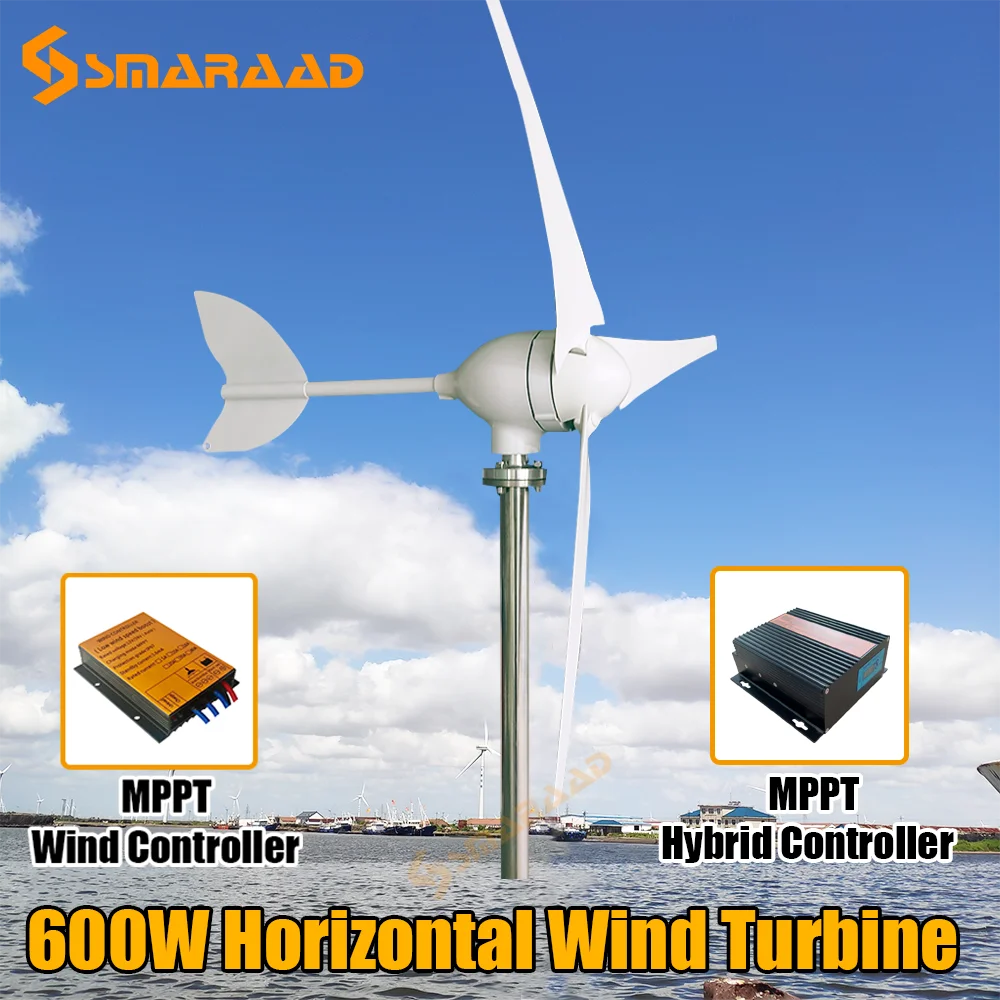 600W-1000WFree energy high power new energy wind generator horizontal turbine motor household windmill with MPPT controller
600W-1000WFree energy high power new energy wind generator horizontal turbine motor household windmill with MPPT controller