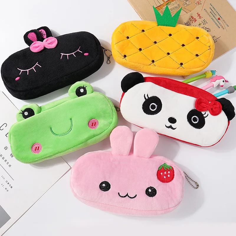 Cartoon Animals Plush Pouch Makeup Bag Pencil Case Bag Key Chain Coin Purse Wallet Case Pouch Bag School Supplies Stationery
Cartoon Animals Plush Pouch Makeup Bag Pencil Case Bag Key Chain Coin Purse Wallet Case Pouch Bag School Supplies Stationery