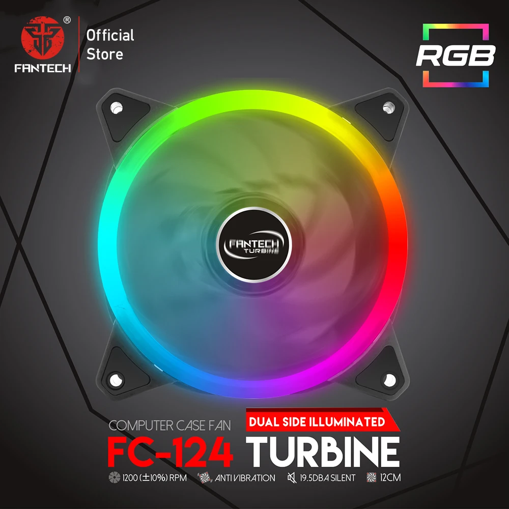 Fantech FC-124 RGB Cmmputer A Cooling Fan 120mm 9 Blade Fan 19.5DBA Silent Gaming Fan Super Strong Wind Engineering Cooling Fan
Fantech FC-124 RGB Cmmputer A Cooling Fan 120mm 9 Blade Fan 19.5DBA Silent Gaming Fan Super Strong Wind Engineering Cooling Fan