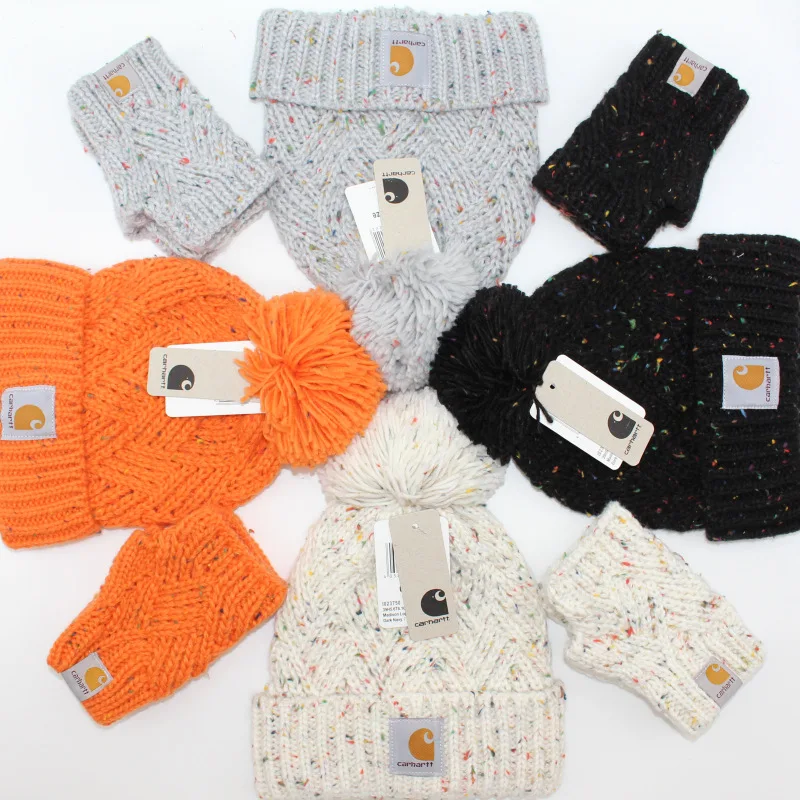 Woolen ball knitted hat fingerless gloves 2-piece set men and women warm woolen hat, tide cold hat, warm hat
Woolen ball knitted hat fingerless gloves 2-piece set men and women warm woolen hat, tide cold hat, warm hat