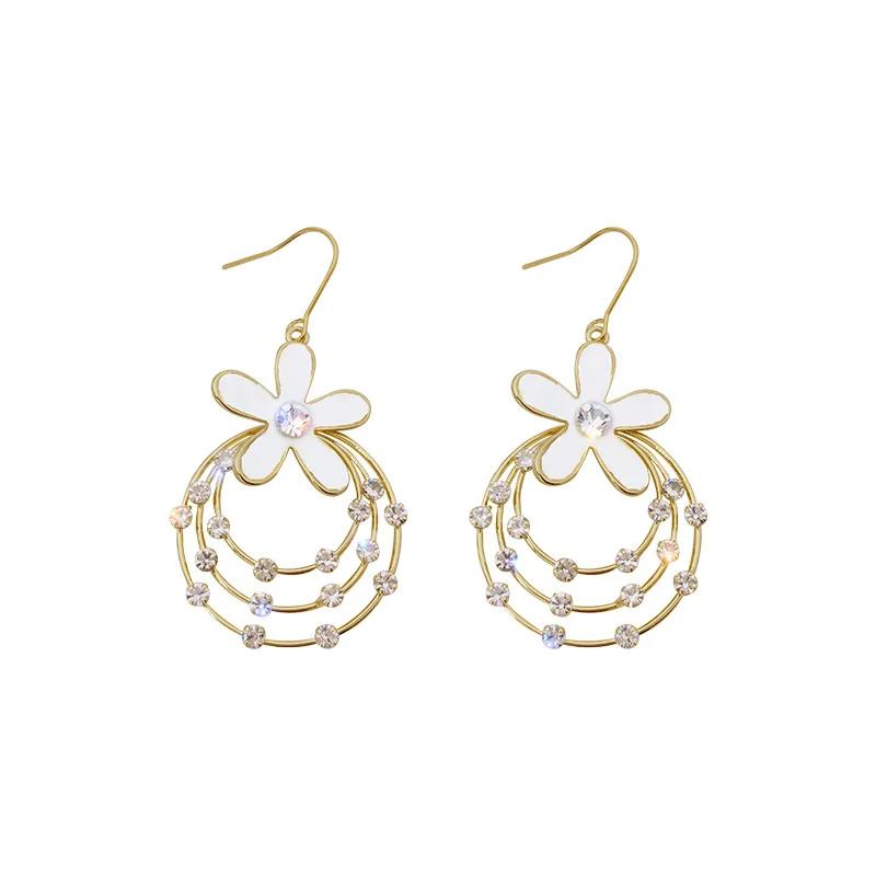 2021 New Fashion Multi-Ring Flower Earrings South Korean Temperament Fashion Personality Eardrop Female Earrings
2021 New Fashion Multi-Ring Flower Earrings South Korean Temperament Fashion Personality Eardrop Female Earrings