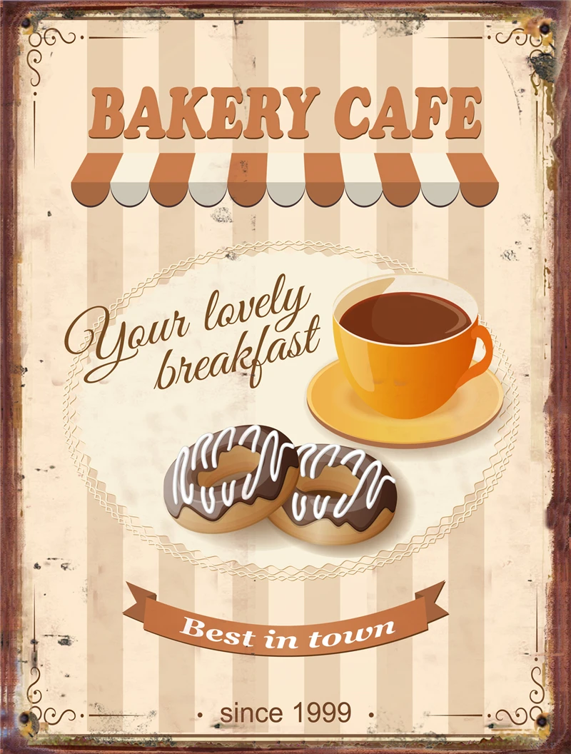 Coffee Decor for Kitchen Vintage Metal Plate Decorative Posters Tin Sign Garden Decoration Outdoor Cakes Cafe Restaurant Home
Coffee Decor for Kitchen Vintage Metal Plate Decorative Posters Tin Sign Garden Decoration Outdoor Cakes Cafe Restaurant Home