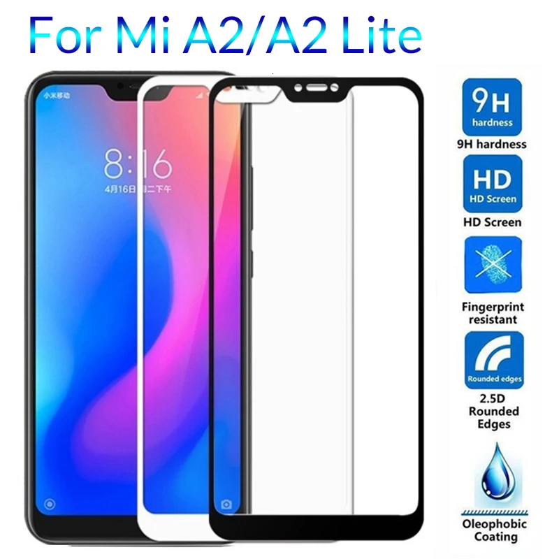 Закаленное стекло для Xiaomi mi A2 Lite Защита экрана 8 mi8 mia2 легкое защитное пленка Xiomi