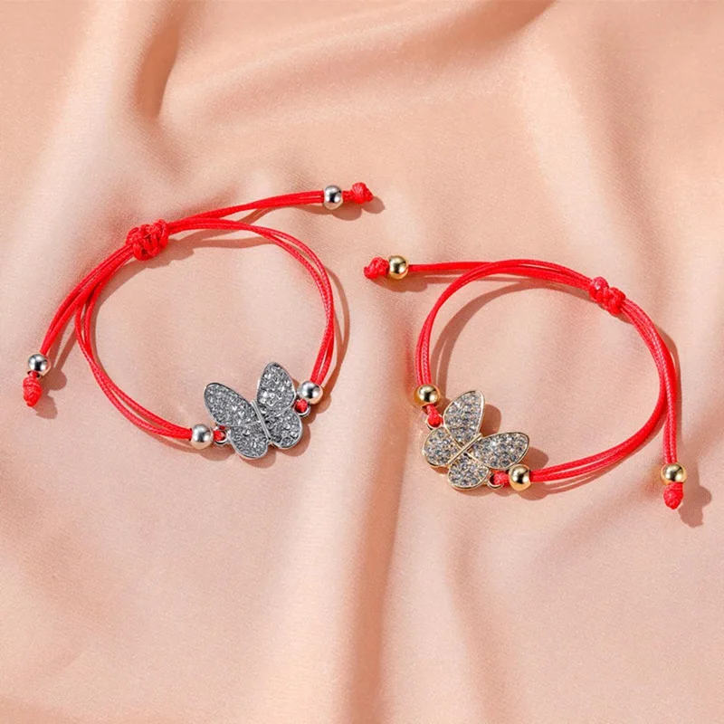 Браслеты с красной нитью ювелирные изделия на удачу для женщин женский браслет