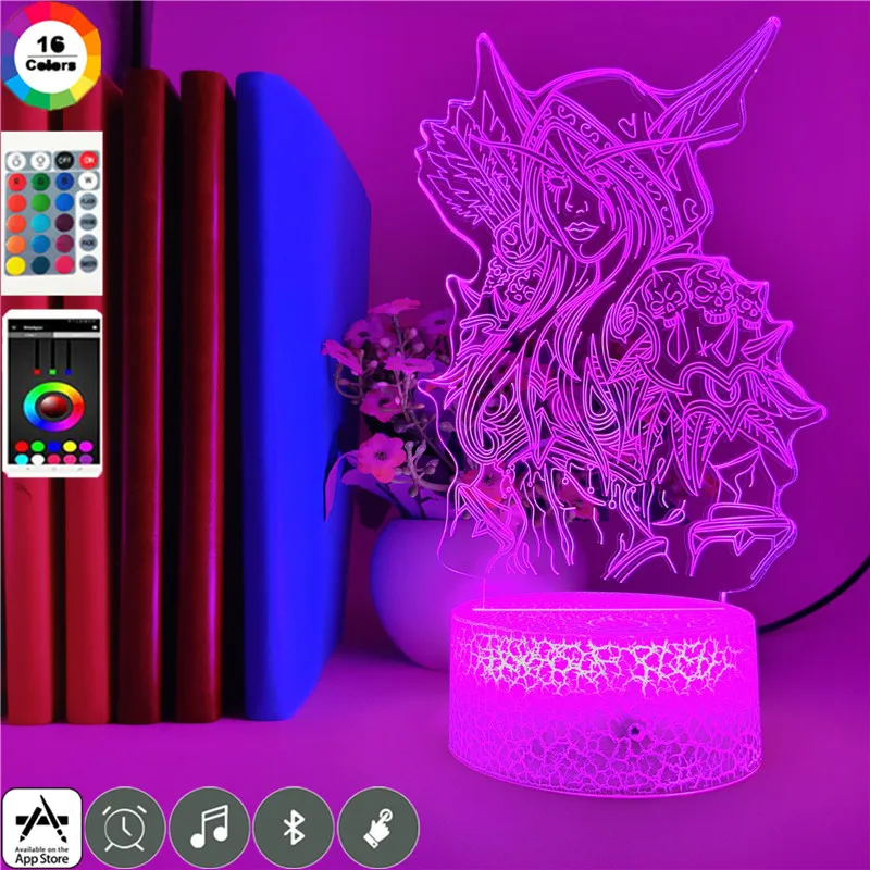 Bluetooth Speaker Game Banshee Queen Sylvanas Windrunner Nightlight Colors Changable for Children Brithday Gifts Table Lamp
Bluetooth Speaker Game Banshee Queen Sylvanas Windrunner Nightlight Colors Changable for Children Brithday Gifts Table Lamp