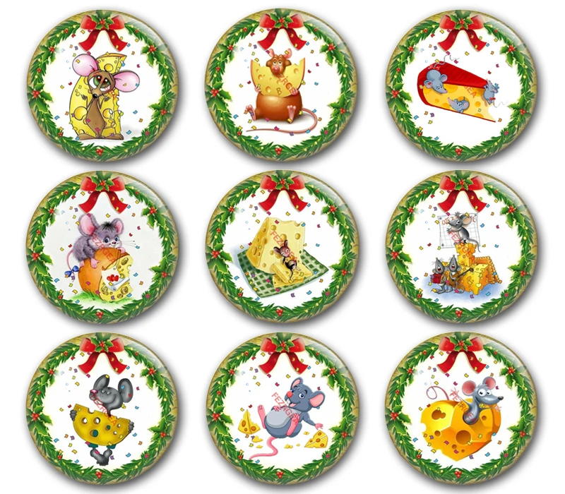 Happy new year glass cabochon,year of the rat merry Christmas mouse Round photo glass cabochon demo flat back Making findings
Happy new year glass cabochon,year of the rat merry Christmas mouse Round photo glass cabochon demo flat back Making findings