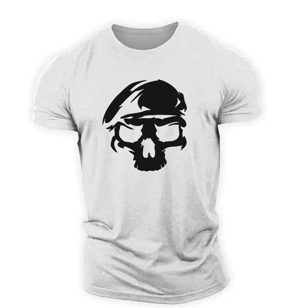 New summer cold fashion skull print casual street hip-hop funny men and women round neck breathable sports popular short sleeves
New summer cold fashion skull print casual street hip-hop funny men and women round neck breathable sports popular short sleeves