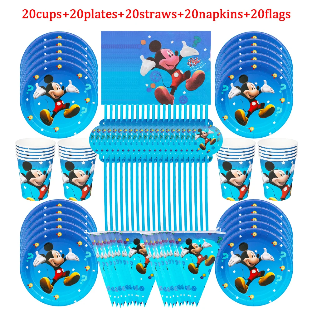 100Pcs Mickey Mouse Birthday Party Decorations Kids Cups Plates Napkins Baby Shower Disposable Tableware Set Supplies Hot Sale
100Pcs Mickey Mouse Birthday Party Decorations Kids Cups Plates Napkins Baby Shower Disposable Tableware Set Supplies Hot Sale