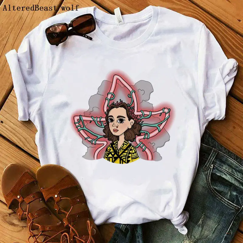 Stranger Things 3 women eleven t shirt print vogue t shirt Eleven Female funny casual short sleeve o neck funny clothing tees
Stranger Things 3 women eleven t shirt print vogue t shirt Eleven Female funny casual short sleeve o neck funny clothing tees