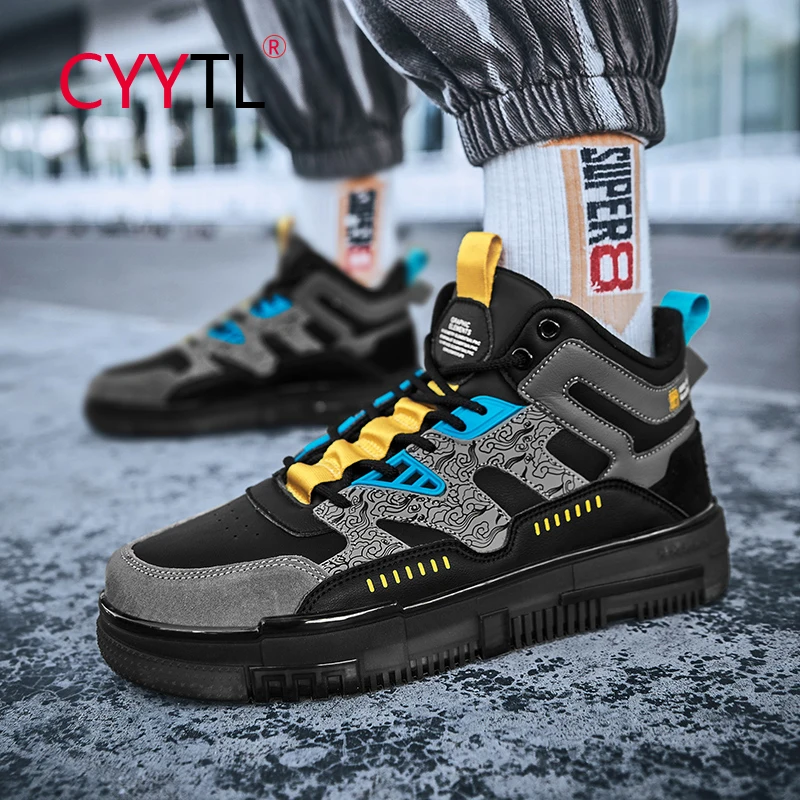CYYTL Men's Skateboading Casual Shoes High Top Walking Breathable Platform Teenager Boys Sport Sneakers Anti Slip Tennis Hombre
CYYTL Men's Skateboading Casual Shoes High Top Walking Breathable Platform Teenager Boys Sport Sneakers Anti Slip Tennis Hombre