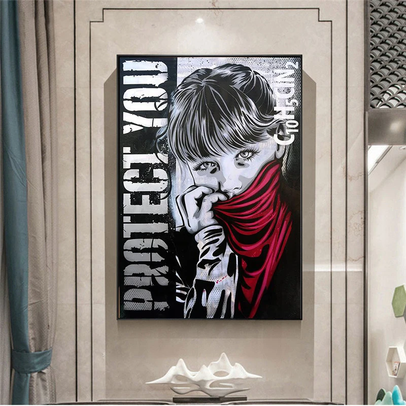 Canvas Painting Wall Art Vintage Motivational Poster Wear Mask Girl Room Decoration HD Figure Picture Modern Abstract Art Print
Canvas Painting Wall Art Vintage Motivational Poster Wear Mask Girl Room Decoration HD Figure Picture Modern Abstract Art Print