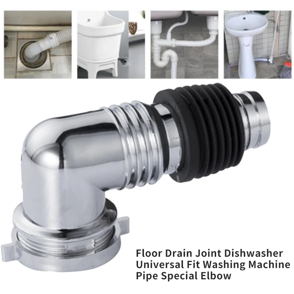 Special Elbow Home Floor Drain Joint Snap Adapter Connector Universal Fit Accessories Chrome Plated Washing Machine Washbasin
Special Elbow Home Floor Drain Joint Snap Adapter Connector Universal Fit Accessories Chrome Plated Washing Machine Washbasin
