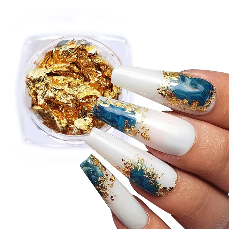 Gold Silver Aluminum Nail Foil Glitter Sequins Nails Art Irregular Flakes Polish Manicure Design Stickers Decorative Accessories
Gold Silver Aluminum Nail Foil Glitter Sequins Nails Art Irregular Flakes Polish Manicure Design Stickers Decorative Accessories