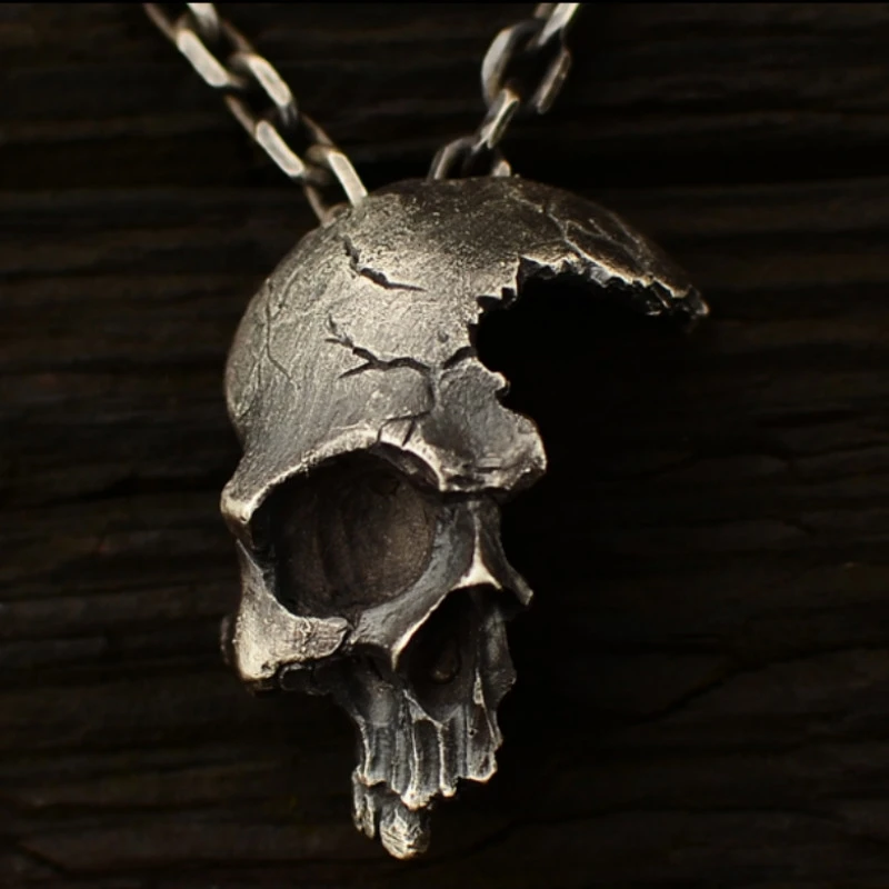 Cool Boy Fashion 316L Stainless Steel Broken Skull Pendant and Men's Fashion Titanium Steel Jewelry for Gothic Party Jewelry
Cool Boy Fashion 316L Stainless Steel Broken Skull Pendant and Men's Fashion Titanium Steel Jewelry for Gothic Party Jewelry