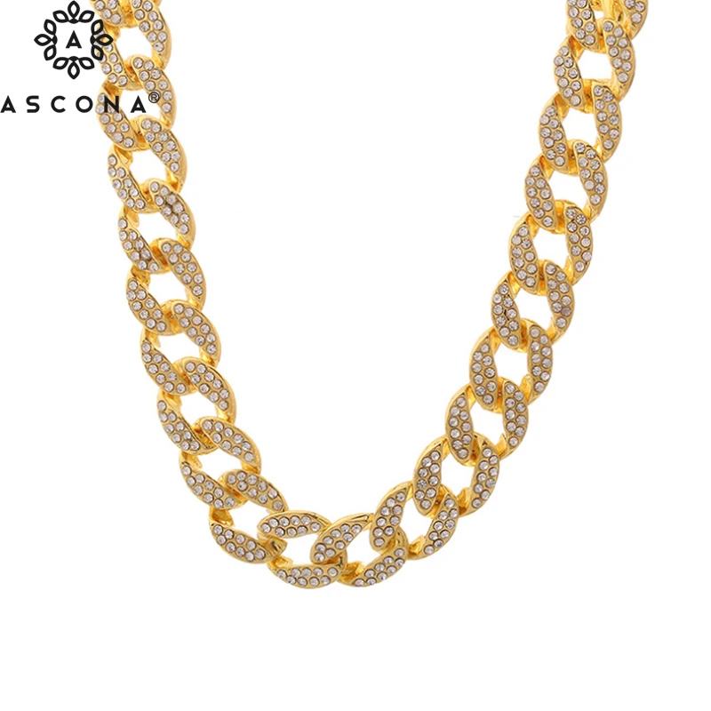 13mm Miami Full Diamond Cuban Chain Hip Hop Necklace Jewelry Gold Rhinestone CZ Stone Rapper Singer Necklace
13mm Miami Full Diamond Cuban Chain Hip Hop Necklace Jewelry Gold Rhinestone CZ Stone Rapper Singer Necklace