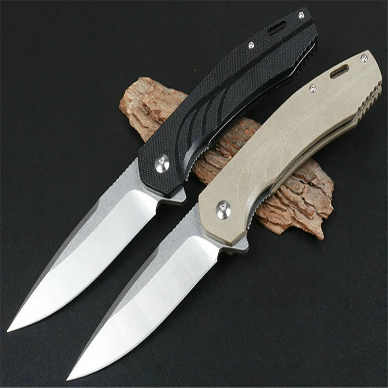 JJ048 Quick Opening Bearing Cutter Two Colors 5cr13 Sharp Blade Black G10 Handle Tactical Survival Knives Hunting Camping Tool
JJ048 Quick Opening Bearing Cutter Two Colors 5cr13 Sharp Blade Black G10 Handle Tactical Survival Knives Hunting Camping Tool