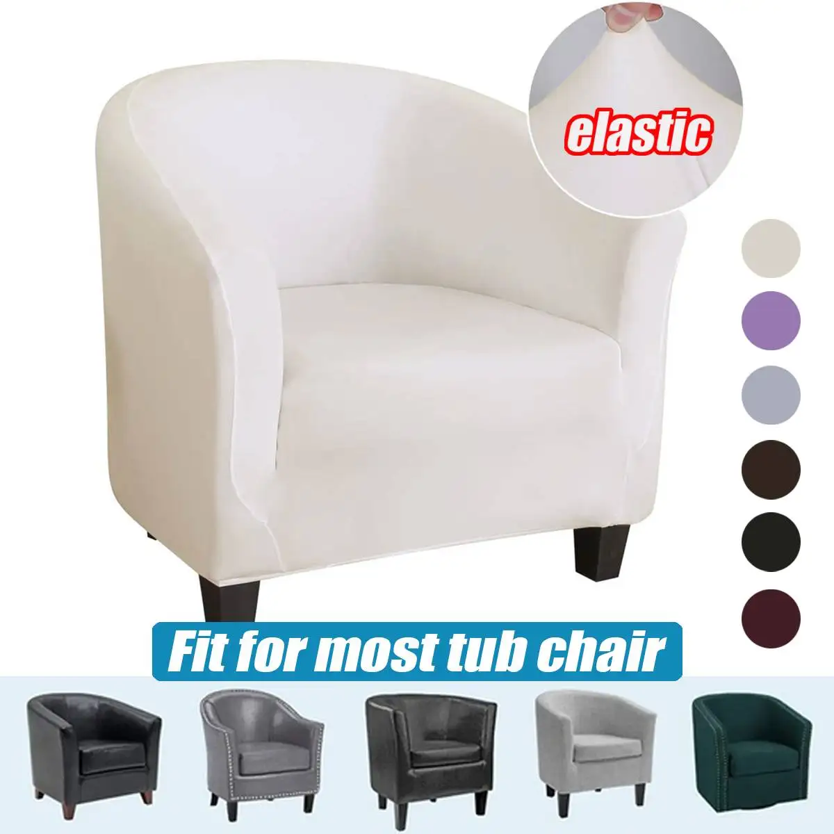 Solid Color Elastic Coffee Tub Armchair Sofa Cover Washable Furniture Slipcover Hotel Home Polyester Single Seat Covers
Solid Color Elastic Coffee Tub Armchair Sofa Cover Washable Furniture Slipcover Hotel Home Polyester Single Seat Covers