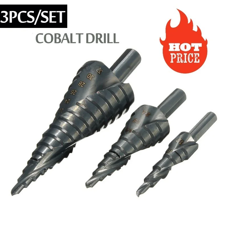 Набор ступенчатых Сверл из быстрорежущей стали с кобальтом, 3 шт./компл., 4-32 мм, азот, высокоскоростная стальная спираль для металла, конуса, т...
Набор ступенчатых Сверл из быстрорежущей стали с кобальтом, 3 шт./компл., 4-32 мм, азот, высокоскоростная стальная спираль для металла, конуса, т...