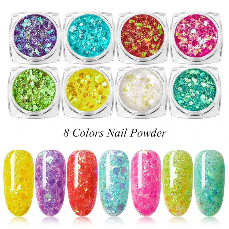 8pcs Pink Cute Nail Glitter Set Holographic Laser Nail Powder Flake Manicure Ultra Thin Nail Art Sequin Chrome Pigment
8pcs Pink Cute Nail Glitter Set Holographic Laser Nail Powder Flake Manicure Ultra Thin Nail Art Sequin Chrome Pigment