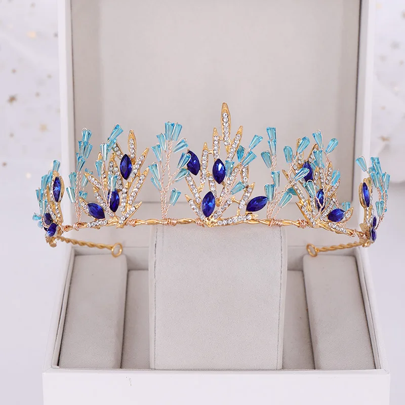 Bridal Crown Blue Crystal Crown Headband Bridal Wedding Headdress Girl Hairband Little Girl Birthday Gift Party Jewelry
Bridal Crown Blue Crystal Crown Headband Bridal Wedding Headdress Girl Hairband Little Girl Birthday Gift Party Jewelry