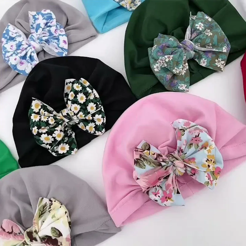 Spring Autumn Baby Hat Flower Printed Turban Bows Baby Girl Boy Bonnet Cap Headwraps Soft Newborn Infant Beanie Cap
Spring Autumn Baby Hat Flower Printed Turban Bows Baby Girl Boy Bonnet Cap Headwraps Soft Newborn Infant Beanie Cap