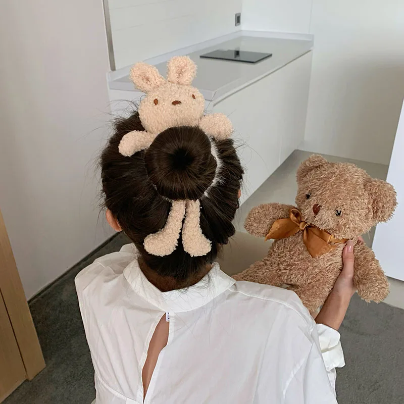 New Women Girls Cute Plush Bear Rabbit Scrunchie Ponytail Hair Tie Decorate Elastic Hair Bands Headband Fashion Hair Accessories 
New Women Girls Cute Plush Bear Rabbit Scrunchie Ponytail Hair Tie Decorate Elastic Hair Bands Headband Fashion Hair Accessories