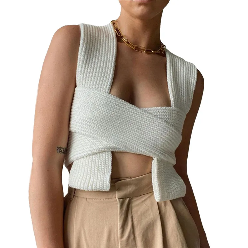 Hirigin Irregular Solid Color Sweater DIY Sleeveless Crop Knitwear Tank Top Streetwear Tees Women Knit Sweater Vest Crop Tops
Hirigin Irregular Solid Color Sweater DIY Sleeveless Crop Knitwear Tank Top Streetwear Tees Women Knit Sweater Vest Crop Tops