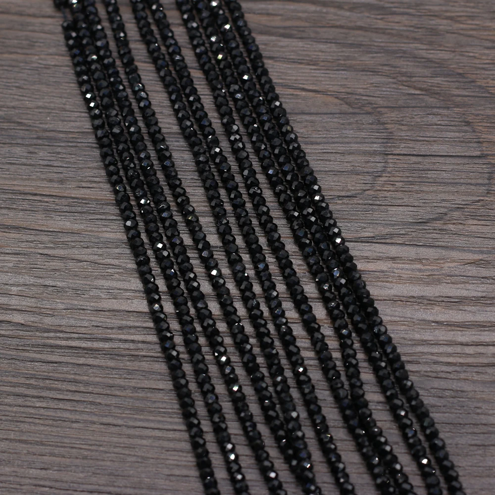 Natural Stone Beads Faceted Black Spinel Spacer Beads High Quality for Jewelry Making DIY Necklace Bracelet Crafts 3x4mm
Natural Stone Beads Faceted Black Spinel Spacer Beads High Quality for Jewelry Making DIY Necklace Bracelet Crafts 3x4mm