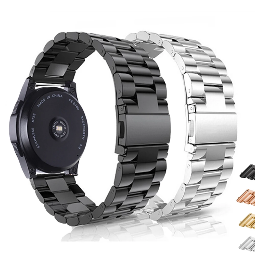 Ремешок для часов из нержавеющей стали Samsung Gear S2 S3 сменный черный браслет смарт 18
