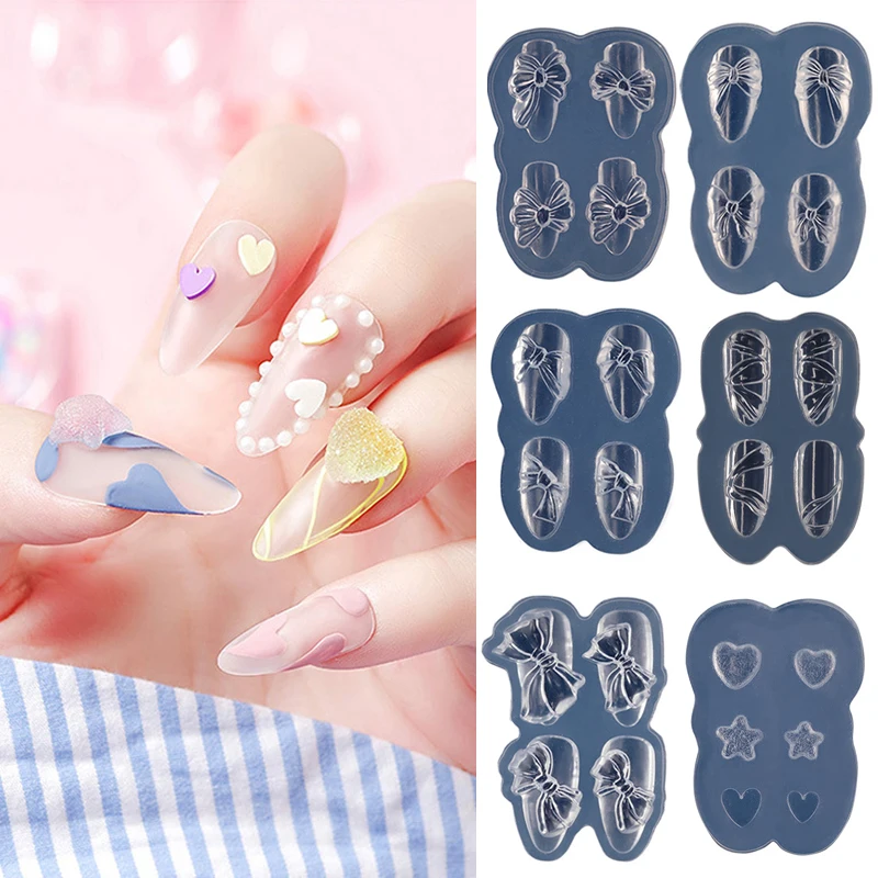 Creative Nail Art Mould Silicone Stamping Plates French Style 3D Nail Carving Mold Nails Stencils Manicure Tool Art Stamp Female
Creative Nail Art Mould Silicone Stamping Plates French Style 3D Nail Carving Mold Nails Stencils Manicure Tool Art Stamp Female