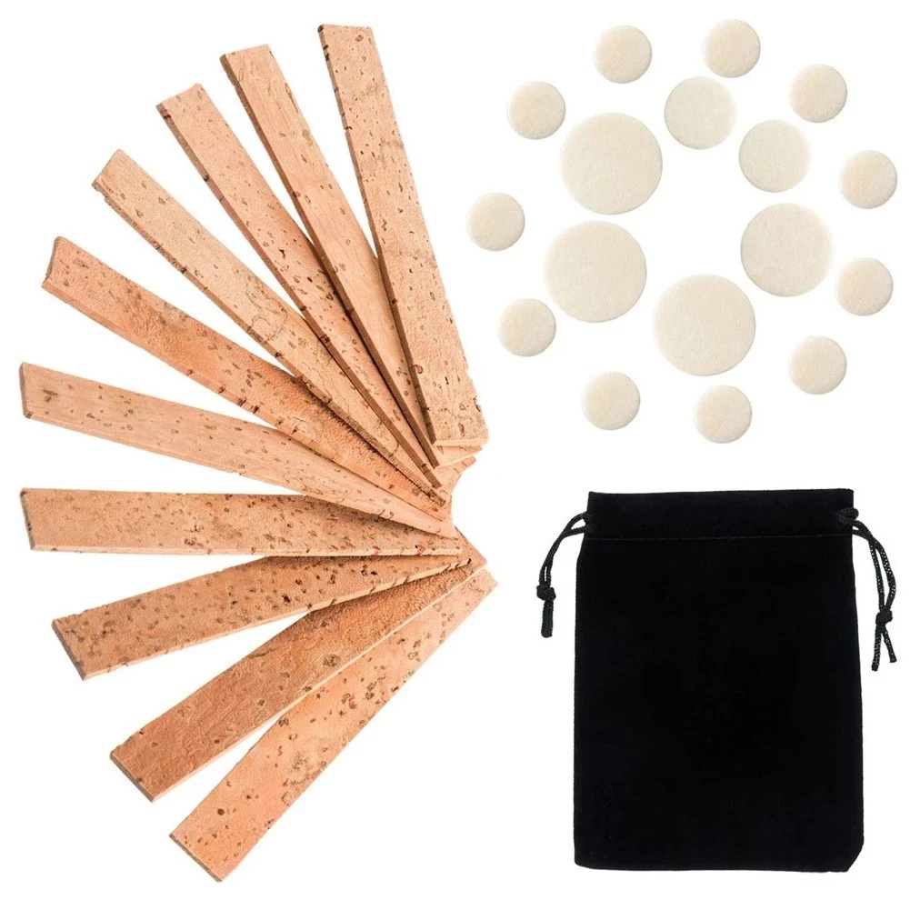 27pcs With Bag Gift Easy Install Portable Replacement Parts Home Repair Tools Woodwind Neck Joint Cork Clarinet Pad Set
27pcs With Bag Gift Easy Install Portable Replacement Parts Home Repair Tools Woodwind Neck Joint Cork Clarinet Pad Set
